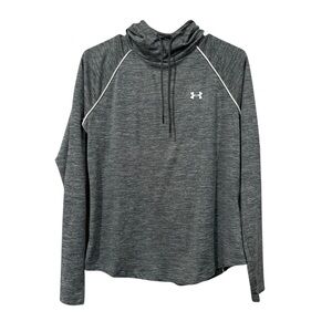 Under Armour Gray Hooded Athletic Top- women’s size M